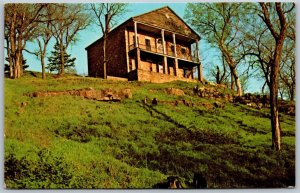 Vtg Illinois IL Old Thebes Courthouse Postcard