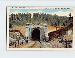 Postcard West Portal Of The Moffat Tunnel At Berthoud Pass In Middle Park CO USA