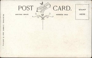 Steamship Cunard Line RMS Campania - Flag Emblem c1910 Postcard