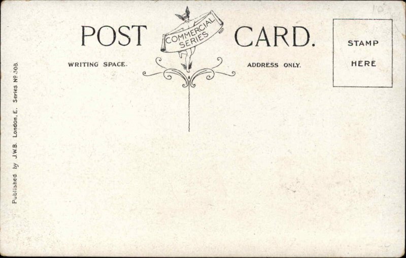 Steamship Cunard Line RMS Campania - Flag Emblem c1910 Postcard