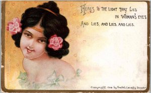 Pretty Lady Humor - Lies in Women's Eyes and Lies and Lies - in 1909