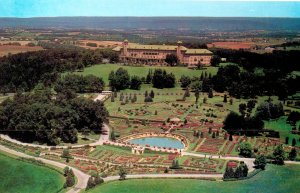 Vintage Aerial View of the Beautiful Hershey Rose Gardens & Arboretum with Ho...