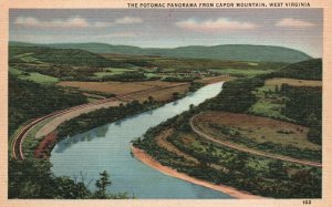 West Virginia, Eastern Section Potomac Panorama Capon Mountain Vintage Postcard