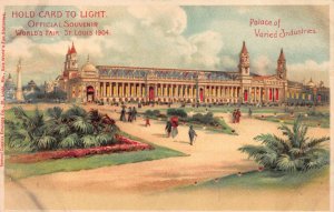 Hold-To-Light PC Palace of Varied Industries World's Fair St. Louis MO~122088