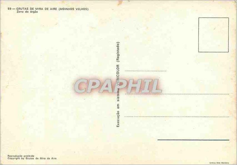 Postcard Modern Zona do �rg�o Grutas de Mira de Aire