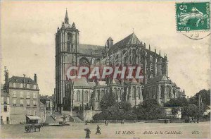 Old Postcard Le Mans Apse of the Cathedral