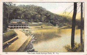 THE LAKE ROCK SPRINGS PARK WEST VIRGINIA POSTCARD (c.1915)