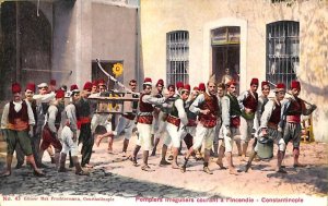 ac1144 - Postcards VINTAGE POSTCARD - TURKEY - Constantinople FIREFIGHTERS-