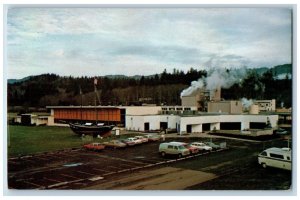 Tillamook Oregon OR Postcard Home Of Tillamook Cheese Scene c1960 Vintage Cars