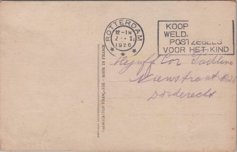 Victorian Romantic Couple Vintage RPPC C008