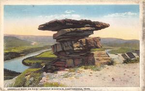 Chattanooga Tennessee 1920s Postcard Umbrella Rock on Point Lookout Mountain