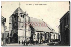 Postcard Frevent Old Church St. Hilaire Children