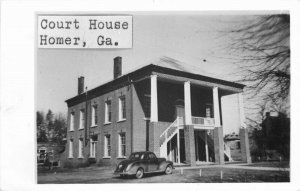 Homer Georgia Court House 1950a RPPC Photo Postcard 21-8322