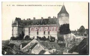 Old Postcard Chateau De Chateaudun Seen From The Cavee Du Griffon