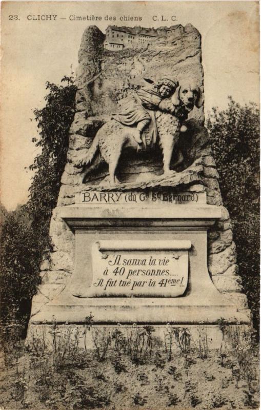 CPA CLICHY - Cimetiere des chiens C. L. C (581292)