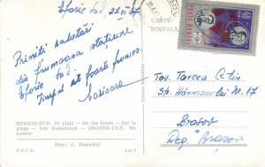 Postcard Romania RPR alb negru Eforie Sud 1967