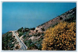 Panorama Point San Bernardino Mountains California CA Cars Highway View Postcard 