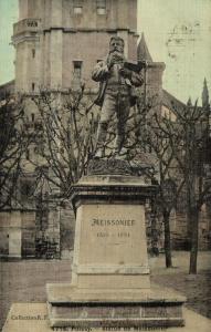 CPA POISSY-Statue de Meissonier (260390)
