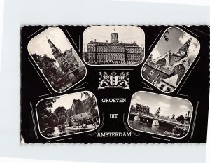 Postcard Groeten Uit Amsterdam, Netherlands