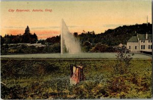 City Reservoir, Astoria OR Vintage Postcard E54