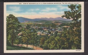North Carolina - View of Weaverville from Hamburg Mountain - LINEN