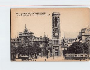 Postcard Saint-Germain-l'Auxerrois et la Mairie du 1er arrondissement, France