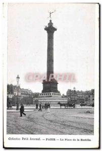 Paris - 11- Bastille Square - Old Postcard