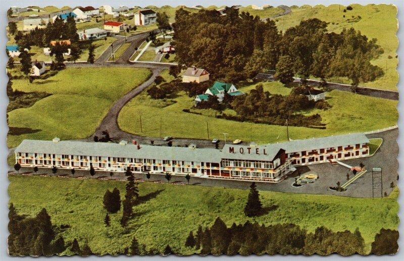 Vtg Fredericton NB Canada Eden Rock Motor Hotel Motel 1960s View Postcard