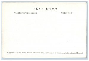 c1940 US Post Office Exterior Building Independence Missouri MO Vintage Postcard