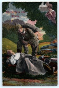 WWI German Army Soldier Propaganda Postcard