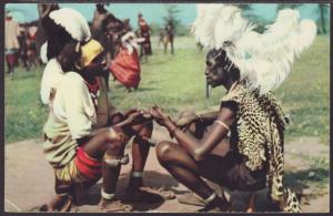 Suk Dancers,Kenya Postcard BIN