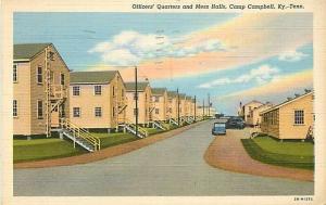 Military, Kentucky, Tennessee, Camp Campbell, Officers Quarters, Curteich 