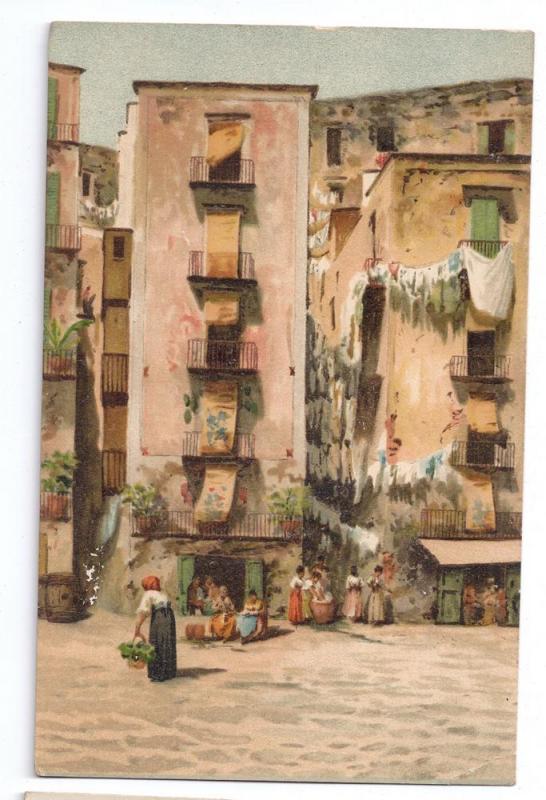 Italy Naples Santa Lucia Vintage Stengel Postcard