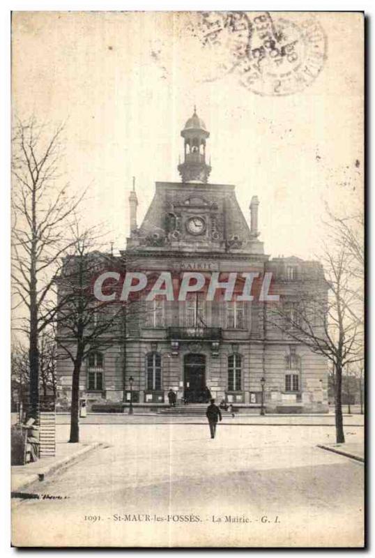 Old Postcard St Maur des Fosses The Mayor