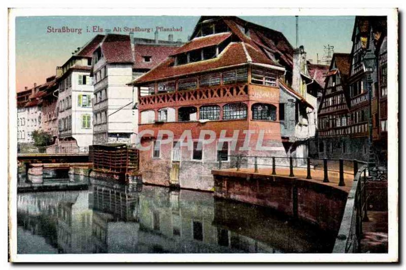 Strasbourg - Strassburg - Alt Stasbourg - Pflanzbad- Old Postcard