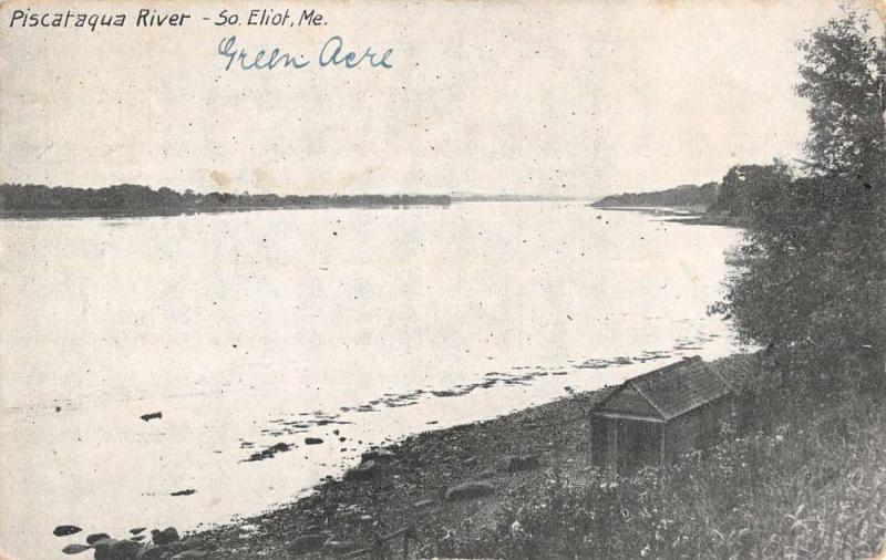 South Eliot Maine Piscataqua River Waterfront Antique Postcard K85178