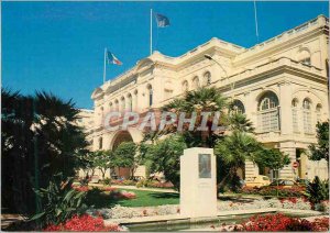 Postcard Moderne Menton palaces of Europe and Bioves gardens