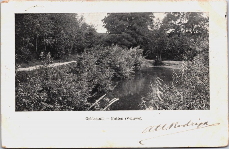 Netherlands Gebbekuil Putten Veluwe Vintage Postcard C079