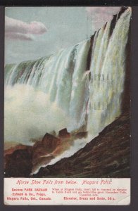 Canada Ontario NIAGARA FALLS - Horse Shoe Falls from Below pm1909 ~ DB