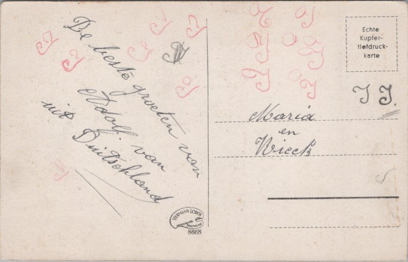 Germany Bad Salzuflen Altes Bürgermeisterhaus Vintage Postcard C229