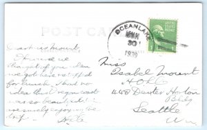 RPPC OCEANLAKE, OR Oregon ~  The DORCHESTER HOUSE 1939 Chandler Postcard