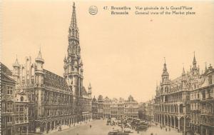 Belgium Brussels General view of the Market place