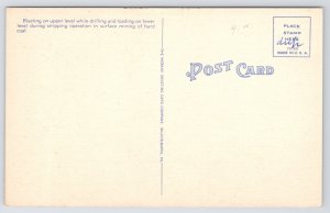 Surface Coal Mining In Anthracite Region~Pennsylvania~Mebane Co~Vintage Postcard