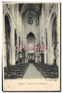 Old Postcard Gisors Interior of the Cathedral