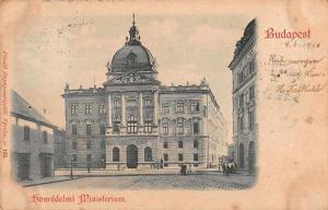 Budapest Hungary Honvedelmi Ministerium Antique Postcard J60151