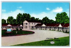 c1960s Exterior View Lakeview Motel 1963 Campbellsville Kentucky KY Postcard