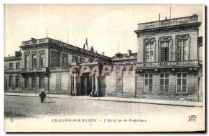 Old Postcard Chalons Sur Marne Hotel de la Prefecture