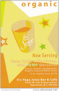 It's Yoga Juice Bar and Cafe Vancouver Canada