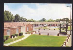 CORINTH MISSISSIPPI NO-EL MOTEL 1960's CARS VINTAGE ADVERTISING POSTCARD