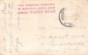 F55/ Bahia de Ensonada Mexico Foreign RPPC Postcard Bay Docks